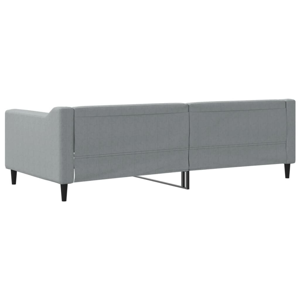 Sofa-lova vidaXL, 90x200 cm, pilka kaina ir informacija | Lovos | pigu.lt