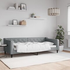 Sofa-lova vidaXL, 90x200 cm, pilka kaina ir informacija | Lovos | pigu.lt