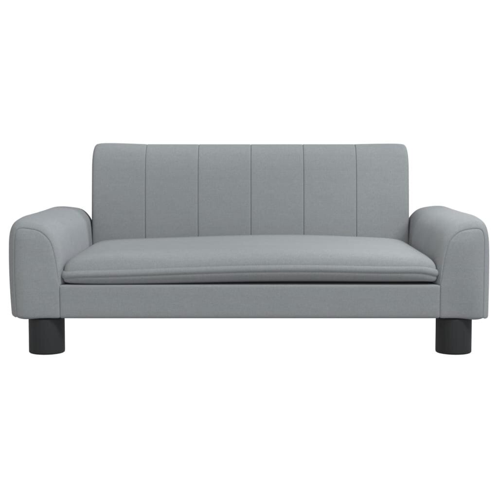 Vaikiška sofa vidaXL, pilka kaina ir informacija | Vaikiški sėdmaišiai, foteliai, pufai | pigu.lt