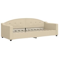 Sofa-lova vidaXL, 80x200 cm, smėlio spalvos kaina ir informacija | Lovos | pigu.lt