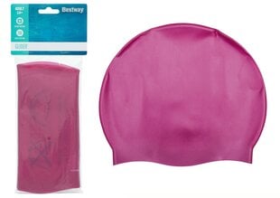 Silikoninė maudymosi kepurė Bestway 26006, rožinė kaina ir informacija | Plaukimo kepuraitės | pigu.lt