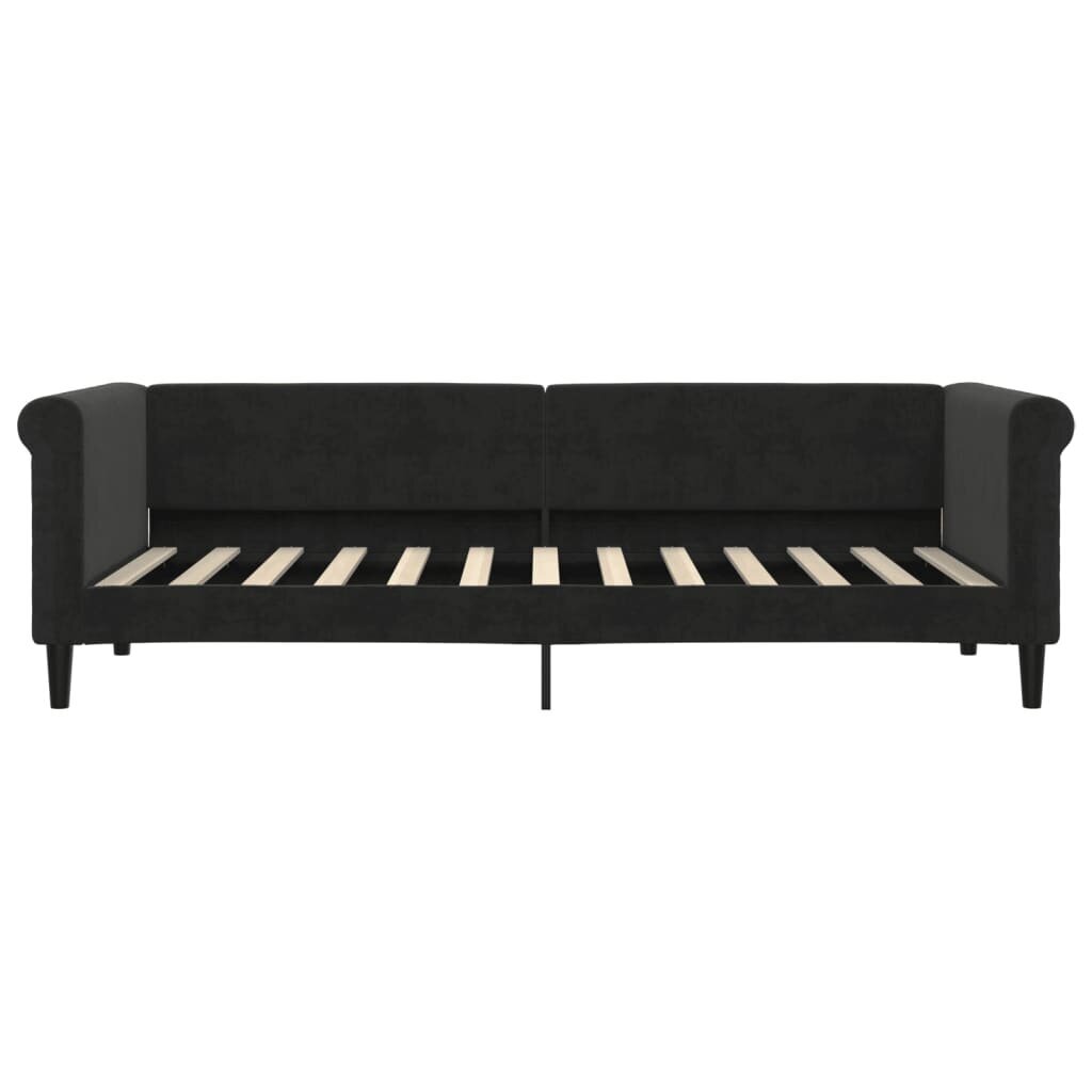 Sofa-lova vidaXL, 80x200 cm, juoda kaina ir informacija | Lovos | pigu.lt