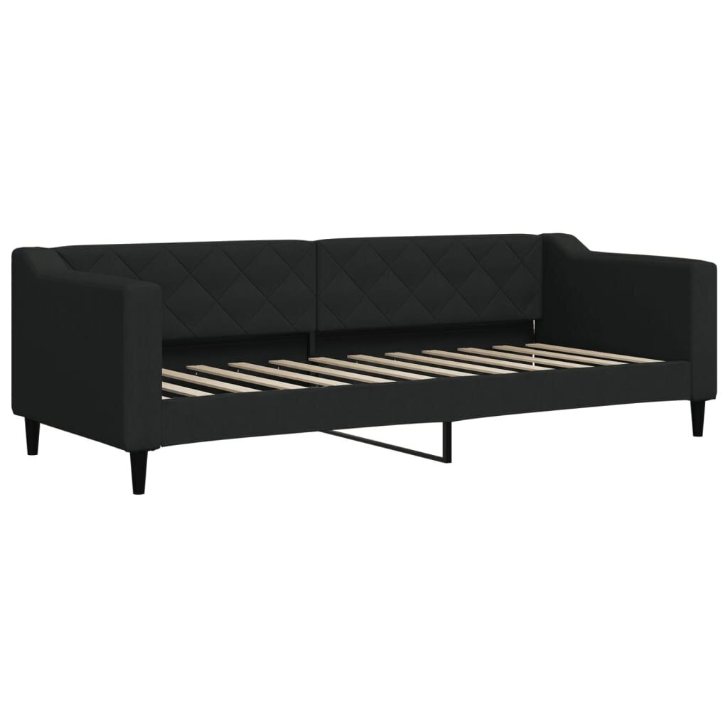 Sofa-lova vidaXL, 80x200 cm, juoda kaina ir informacija | Lovos | pigu.lt