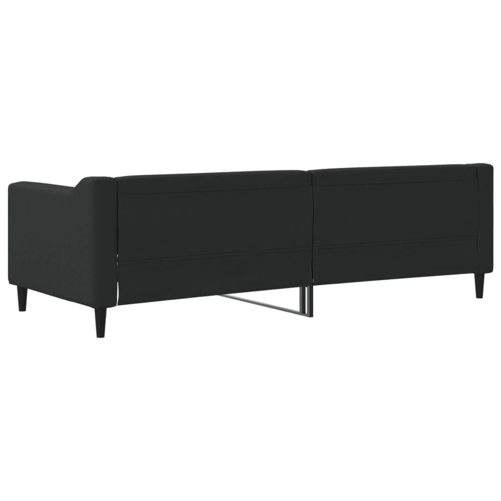 Sofa-lova vidaXL, 80x200 cm, juoda kaina ir informacija | Lovos | pigu.lt