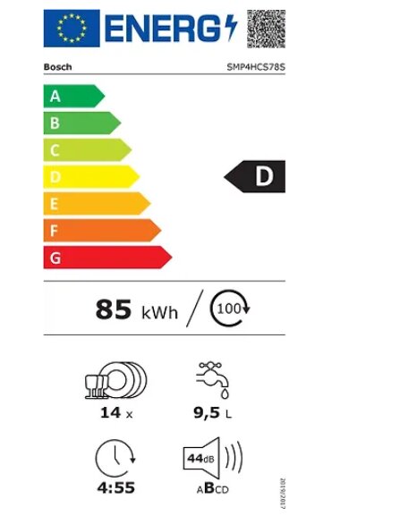 Bosch SMP4HCS78S цена и информация | Indaplovės | pigu.lt