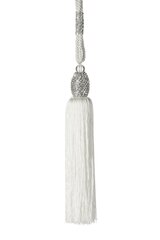 Dekoratyvinė virvelė Kate, ilgis 70 cm, balta kaina ir informacija | Papuošalų gamybai, vėrimui | pigu.lt