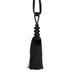 Dekoratyvinė virvė, ilgis 81 cm, juoda kaina ir informacija | Papuošalų gamybai, vėrimui | pigu.lt