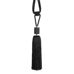 Dekoratyvinė virvė Dina 60 x 25 cm juoda kaina ir informacija | Papuošalų gamybai, vėrimui | pigu.lt