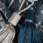 Dekoratyvinė virvė Dina 60x25 cm tamsiai mėlyna kaina ir informacija | Papuošalų gamybai, vėrimui | pigu.lt