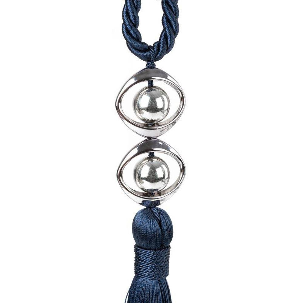 Dekoratyvinė virvelė Ida 72x32 cm, tamsiai mėlyna kaina ir informacija | Papuošalų gamybai, vėrimui | pigu.lt
