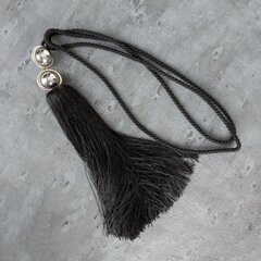 Dekoratyvinė virvė Naomi 76x38 cm juoda kaina ir informacija | Papuošalų gamybai, vėrimui | pigu.lt