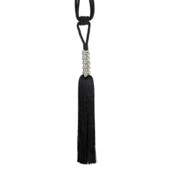 Dekoratyvinė virvelė, 70x34 cm juoda kaina ir informacija | Papuošalų gamybai, vėrimui | pigu.lt