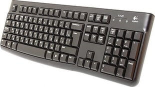 Laidinė klaviatūra LOGITECH K120, juoda kaina ir informacija | Klaviatūros | pigu.lt