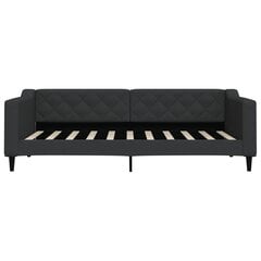 Sofa-lova vidaXL, 90x190 cm, juoda kaina ir informacija | Lovos | pigu.lt