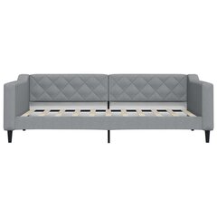 Sofa-lova vidaXL, 90x190 cm, pilka цена и информация | Кровати | pigu.lt