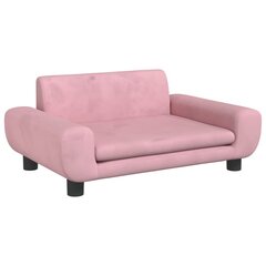 Vaikiška sofa vidaXL, rožinė kaina ir informacija | Vaikiški sėdmaišiai, foteliai, pufai | pigu.lt