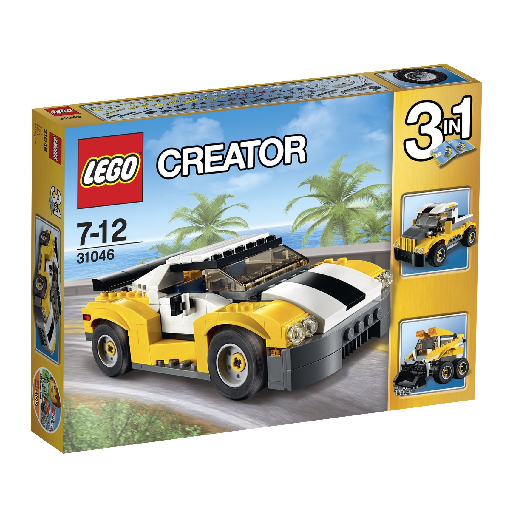 31046 LEGO® CREATOR Greitas automobilis, 222d.