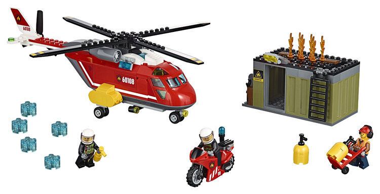 60108 LEGO® CITY Ugniagesių greitojo reagavimo būrys kaina ir informacija | Konstruktoriai ir kaladėlės | pigu.lt