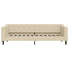 Sofa-lova vidaXL, 80x200 cm, smėlio spalvos цена и информация | Кровати | pigu.lt