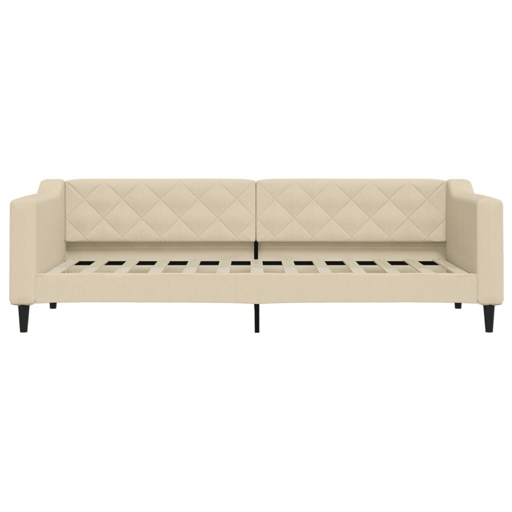 Sofa-lova vidaXL, 80x200 cm, smėlio spalvos цена и информация | Lovos | pigu.lt