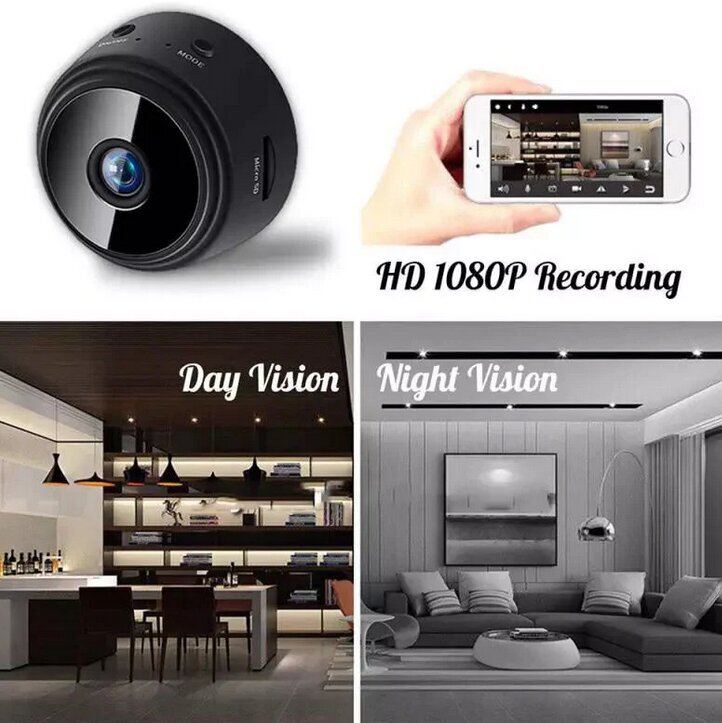 Stebėjimo kamera Mini Wifi HD 1080P цена и информация | Stebėjimo kameros | pigu.lt
