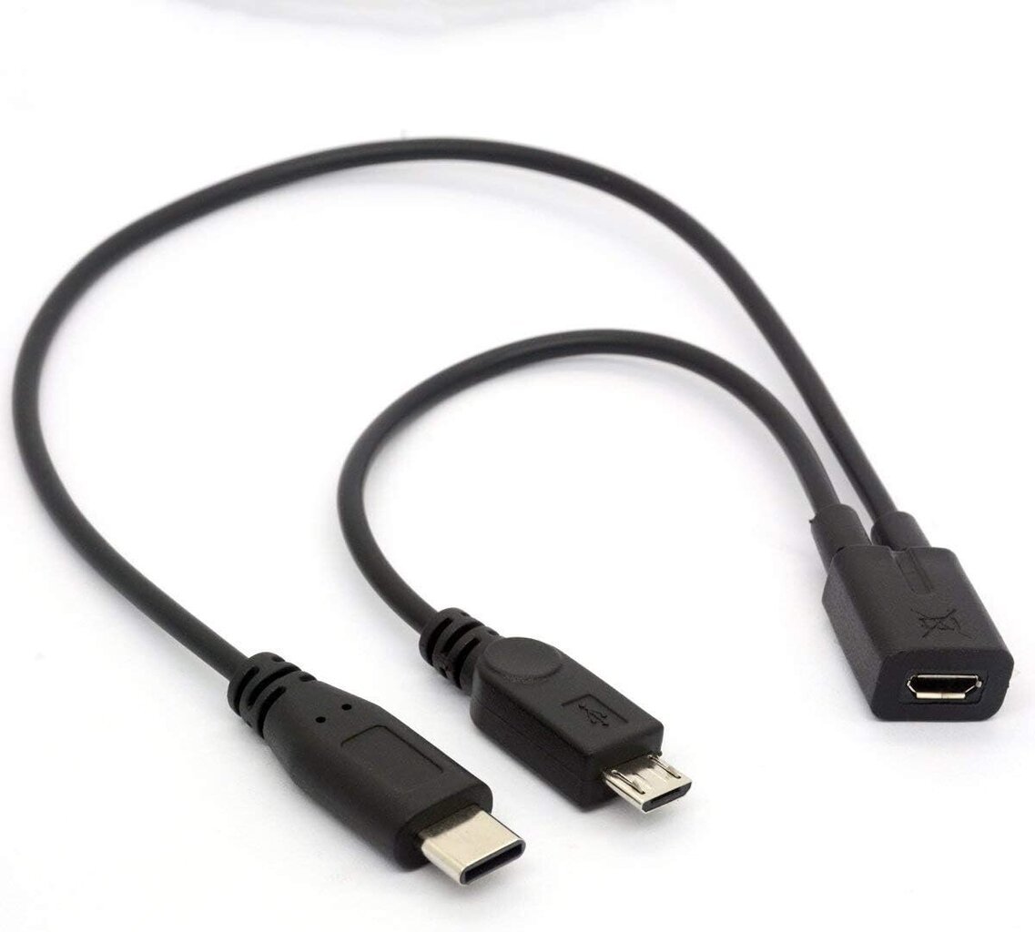 Powermax USB Type C, Micro USB kaina ir informacija | Adapteriai, USB šakotuvai | pigu.lt