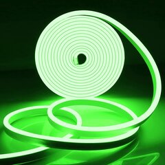 Светодиодная лента Neon Flexible 5м., зеленая цена и информация | Светодиодные ленты | pigu.lt