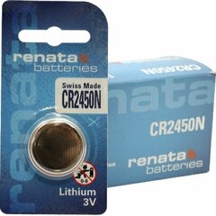 Baterija Renata CR2450N 540mAh 3.0V 10vnt. kaina ir informacija | Elementai | pigu.lt