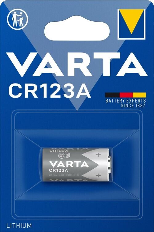 Baterija Varta CR123A 3.0V DL123A ER2/3A CR17345 10vnt. цена и информация | Elementai | pigu.lt
