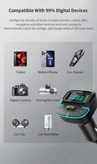 FM-модулятор Powermax GZ03 USB + USB+C цена и информация | FM-модуляторы | pigu.lt