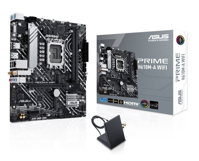 Asus Prime H610M-A WiFi Intel H610 kaina ir informacija | Pagrindinės plokštės | pigu.lt