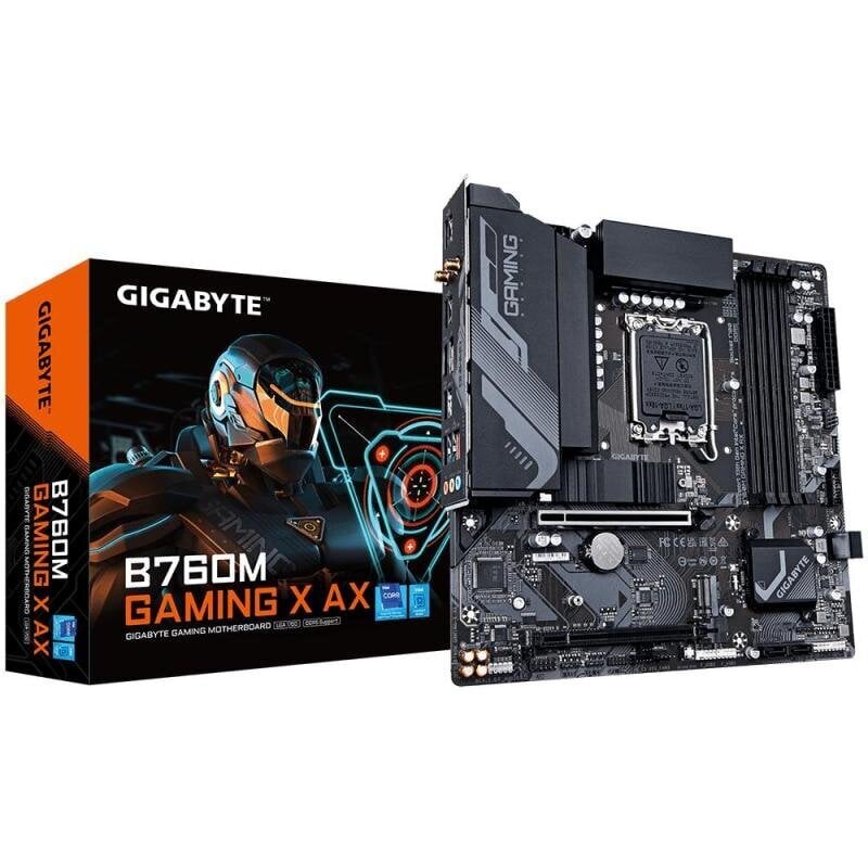 Gigabyte B760M Gaming X AX DDR4 kaina ir informacija | Pagrindinės plokštės | pigu.lt