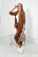 Klasikinis kostiumėlis moterims 25486, rudas kaina ir informacija | Kostiumėliai moterims | pigu.lt