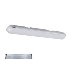 bella šviestuvas LED 40w (1200mm) 4000k-4300k ip65 su avariniu bloku kaina ir informacija | Įmontuojami šviestuvai, LED panelės | pigu.lt