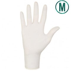 Nitras lateksinės pirštinės Polymer Soft baltos, M dydis 1000 vnt (be pudros) kaina ir informacija | Darbo pirštinės | pigu.lt