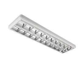 светильник lena-v с led трубкой(1200мм) 2x18w 6200k поверхностный монтаж 1200/300 тип v цена и информация | Монтируемые светильники, светодиодные панели | pigu.lt