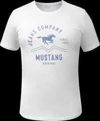 Marškinėliai vyrams Mustang 115999, balti kaina ir informacija | Vyriški marškinėliai | pigu.lt