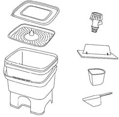 Компостер для кухни Bokashi цена и информация | Уличные контейнеры, контейнеры для компоста | pigu.lt