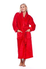 Халат из бамбукового волокна женский Elite Bamboo, красный цена и информация | Женские халаты | pigu.lt