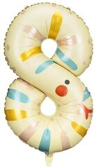 Folinis balionas Skaičius 8, 55x88 cm, įvairių spalvų kaina ir informacija | Balionai | pigu.lt