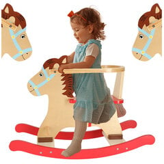 Medinis supamas arkliukas su atlošu kaina ir informacija | Žaislai kūdikiams | pigu.lt