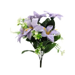 Dirbtinė lelijų puokštė, 33 cm kaina ir informacija | Dirbtinės gėlės | pigu.lt