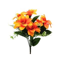 Dirbtinė lelijų puokštė, 33 cm цена и информация | Искусственные цветы | pigu.lt