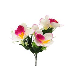 Dirbtinė orchidėjų puokštė, 33 cm kaina ir informacija | Dirbtinės gėlės | pigu.lt