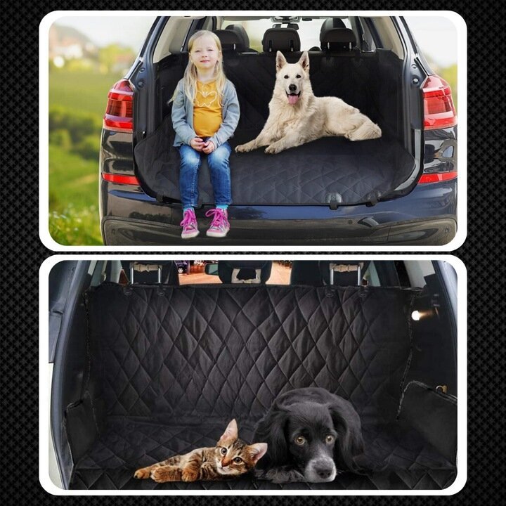 Apsauginis automobilio kilimėlis šunims, juodas kaina ir informacija | Kelioniniai reikmenys | pigu.lt