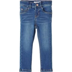 Name It SLIM FLEECE JEANS 284623 цена и информация | Брюки для девочки, бирюзовые | pigu.lt