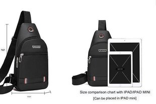 Мужская сумка ToParts4u, черный цена и информация | Мужские сумки | pigu.lt