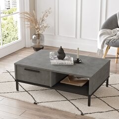 Диванный стол, Asir, 90x32x60 см, серый цена и информация | Журнальные столики | pigu.lt