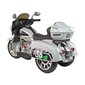 Vienvietis vaikiškas triratis elektromotociklas Lean Toys Goldwing NEL-R1800GS, pilkas kaina ir informacija | Elektromobiliai vaikams | pigu.lt