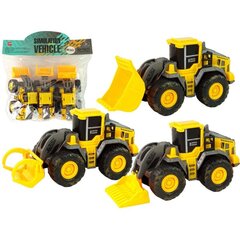 Žaislinis statybinių transporto priemonių rinkinys Lean Toys, geltonas, 3vnt. kaina ir informacija | Žaislai berniukams | pigu.lt